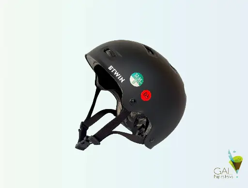 Casque velo enfant taille S bol 500 noir BTWIN